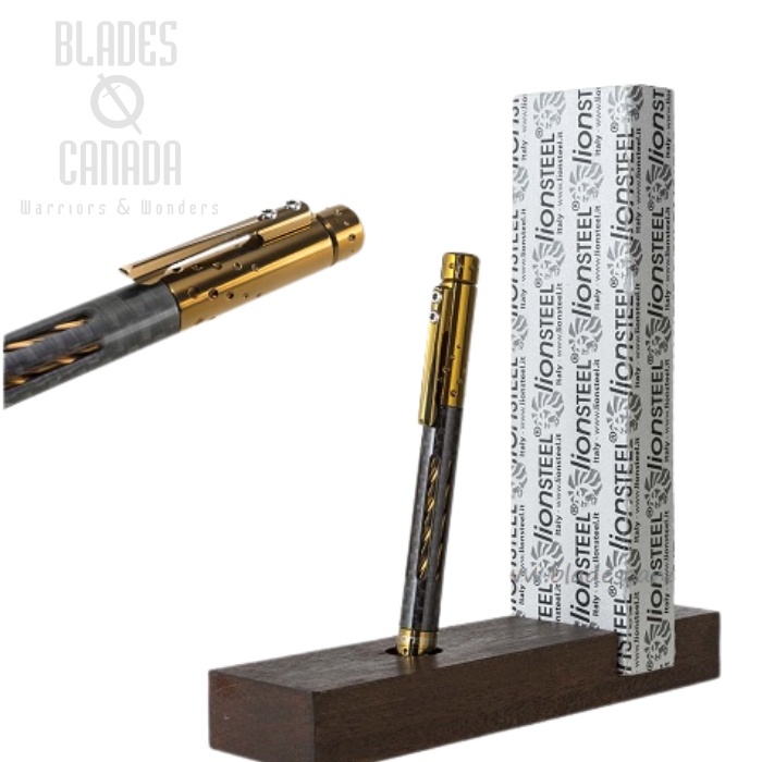 Lion Steel Nyala Pen, Carbon Fibre/Titanium Bronze Shine, LSTNYFCBRS